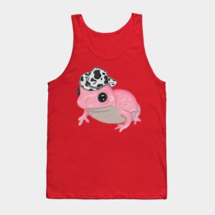 Pink Frog Wearing Cowboy Hat Tank Top